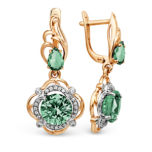 Серьги из красного золота