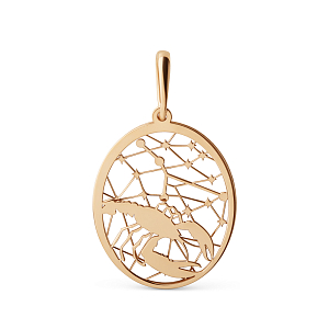 Подвеска из красного золота