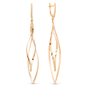 Серьги из красного золота