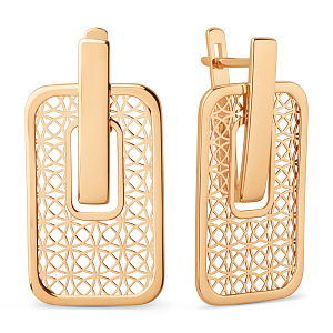 Серьги из красного золота