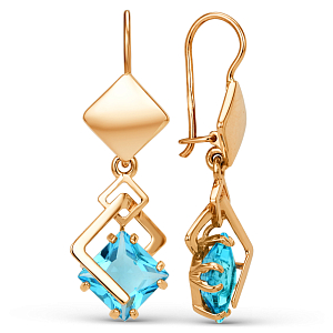 Серьги из красного золота