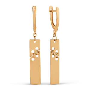 Серьги из красного золота