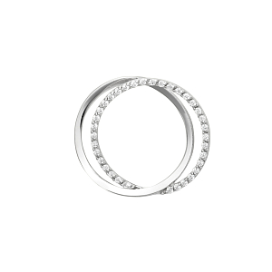 Подвеска из белого золота с фианитами