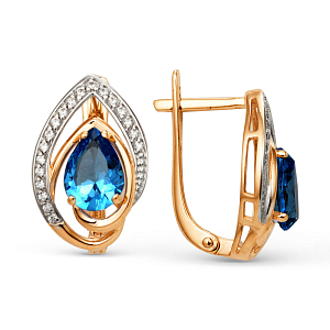 Серьги из красного золота