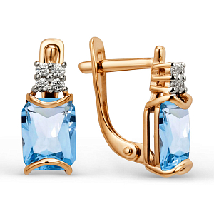 Серьги из красного золота