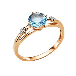 Кольцо из красного золота