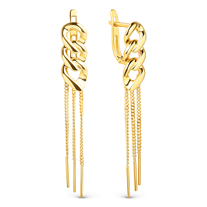 Серьги из желтого золота