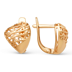 Серьги из красного золота