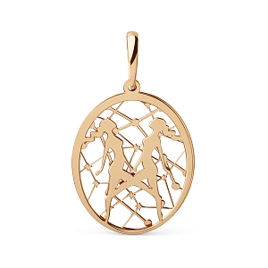 Подвеска из красного золота