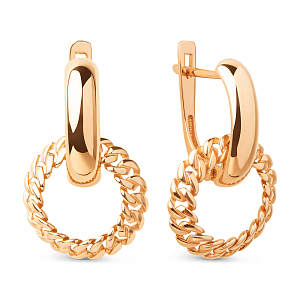 Серьги из красного золота