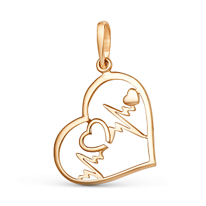 Подвеска из красного золота