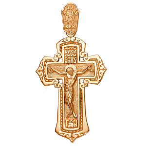 Крест из красного золота