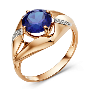 Кольцо из красного золота