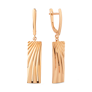 Серьги из красного золота