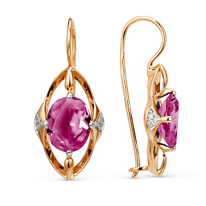 Серьги из красного золота