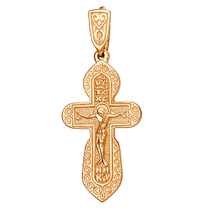 Крест из красного золота