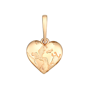 Подвеска из красного золота