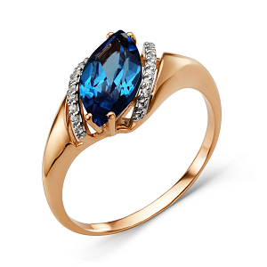 Кольцо из красного золота