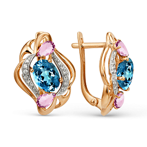 Серьги из красного золота