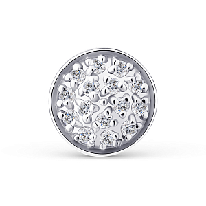 Подвеска из красного золота с фианитами