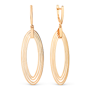 Серьги из красного золота