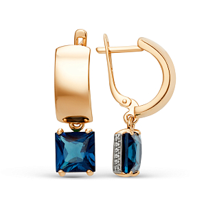 Серьги из красного золота