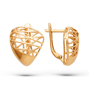 Серьги из красного золота