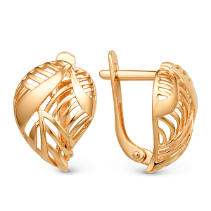 Серьги из красного золота