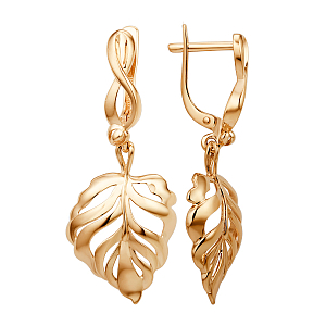 Серьги из красного золота