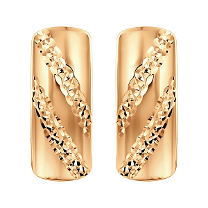 Серьги из красного золота