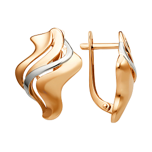 Серьги из красного золота