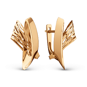 Серьги из красного золота