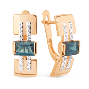 Серьги из красного золота