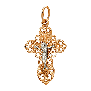 Крест из красного золота