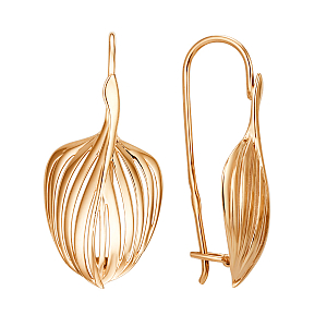 Серьги из красного золота