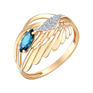 Кольцо из красного золота