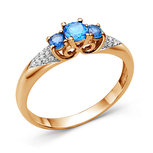 Кольцо из красного золота