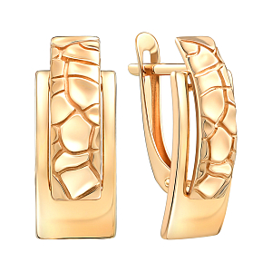 Серьги из красного золота