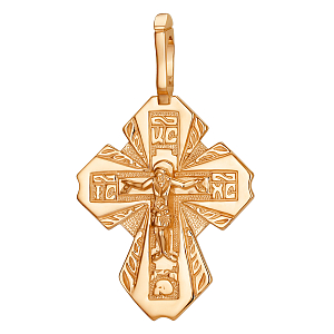 Крест из красного золота