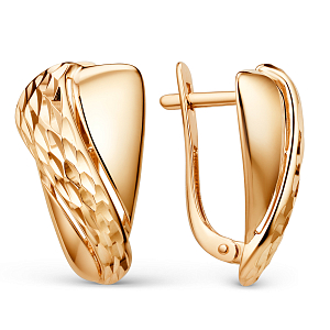 Серьги из красного золота