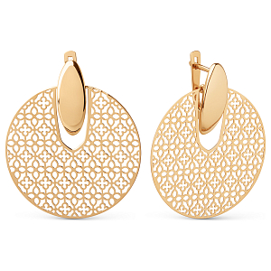 Серьги из красного золота