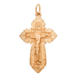 Крест из красного золота