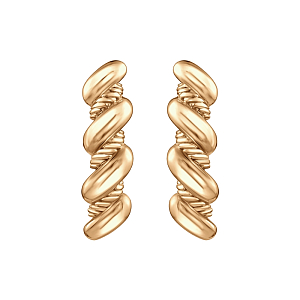 Серьги из красного золота