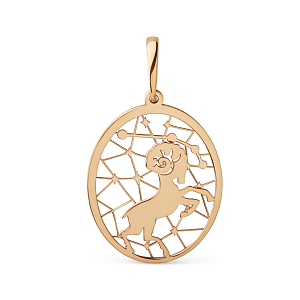 Подвеска из красного золота