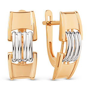 Серьги из красного золота