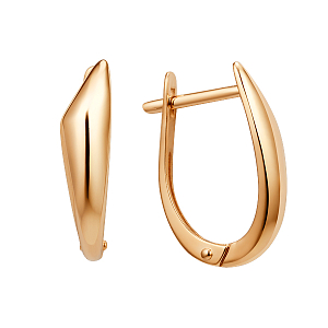 Серьги из красного золота