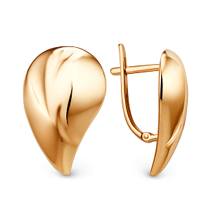Серьги из красного золота
