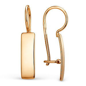 Серьги из красного золота