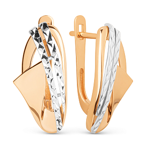 Серьги из красного золота