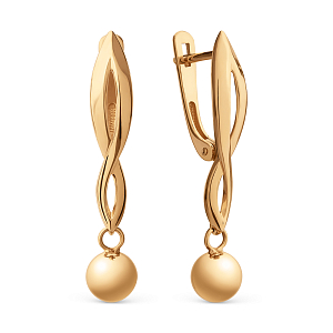 Серьги из красного золота